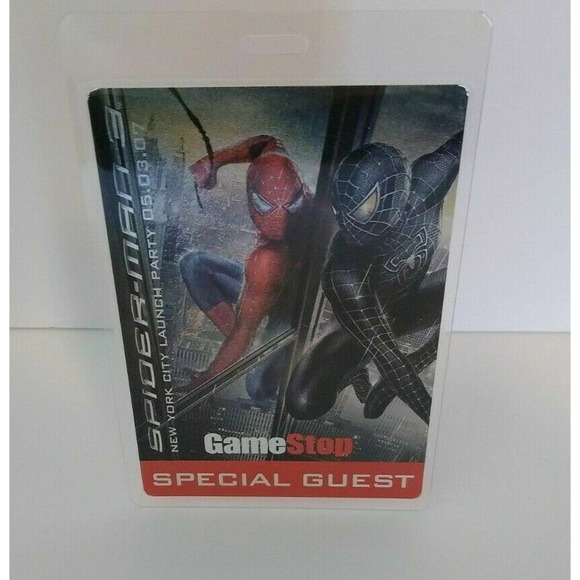 Spider-Man 3 New York City Launch Party Special Guest Pass Video Game Black Red - Picture 6 of 8